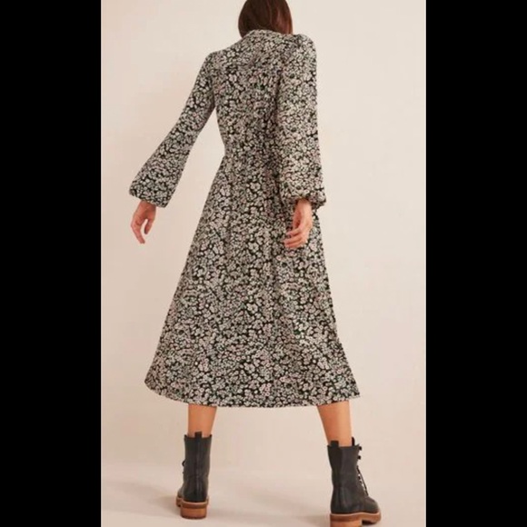 NWT Boden Notch Neck Jersey Midi Dress - Picture 2 of 10